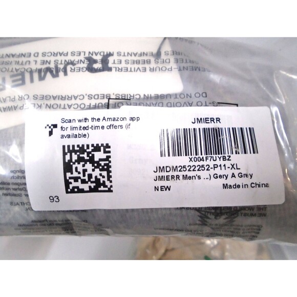 JMIERR Men Slim T Shirt Crew Neck Short Sleeve Gray Comfort Fabric Moisture Wick - Picture 6 of 7